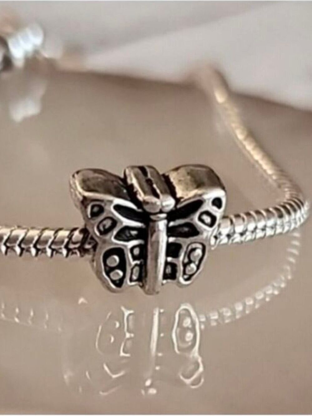 Butterfly Charm for European Style Bracelets Fits Pandora Systems